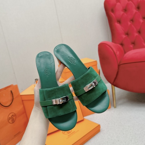 Replica Hermes Slippers For Women #1211014 $102.00 USD for Wholesale