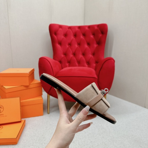 Replica Hermes Slippers For Women #1211015 $102.00 USD for Wholesale