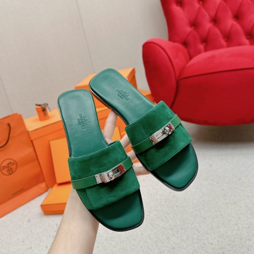 Replica Hermes Slippers For Women #1211016 $102.00 USD for Wholesale