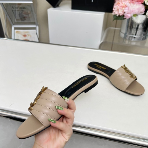 Replica Yves Saint Laurent YSL Slippers For Women #1211073 $80.00 USD for Wholesale