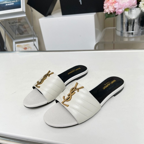 Wholesale Yves Saint Laurent YSL Slippers For Women #1211076 $80.00 USD, Wholesale Quality Replica Yves Saint Laurent YSL Slippers