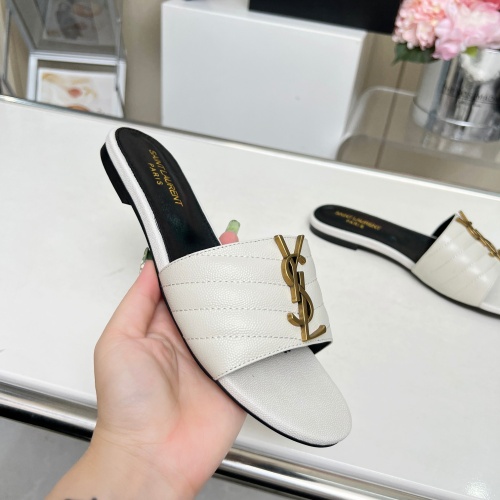 Replica Yves Saint Laurent YSL Slippers For Women #1211076 $80.00 USD for Wholesale