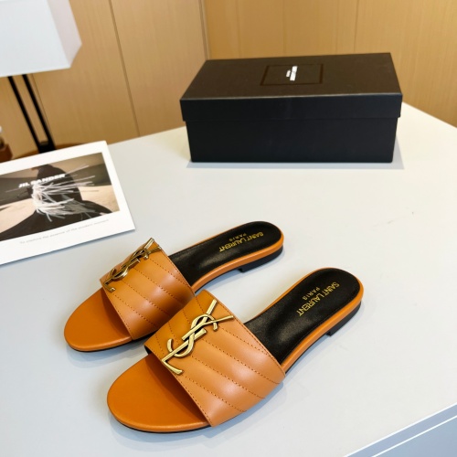 Wholesale Yves Saint Laurent YSL Slippers For Women #1211083 $80.00 USD, Wholesale Quality Replica Yves Saint Laurent YSL Slippers