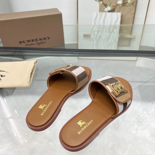 Replica Burberry Slippers For Women #1211122 $82.00 USD for Wholesale