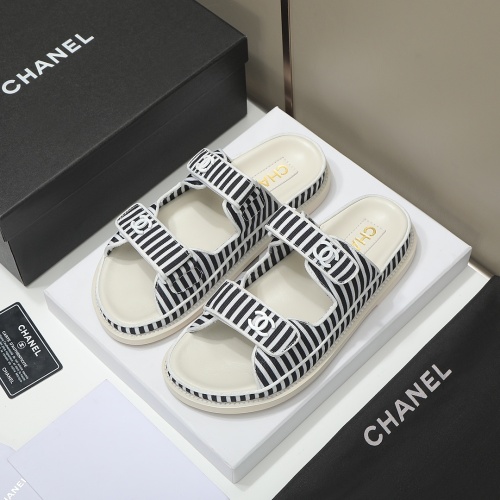 Wholesale Chanel Slippers For Women #1211236 $88.00 USD, Wholesale Quality Replica Chanel Slippers