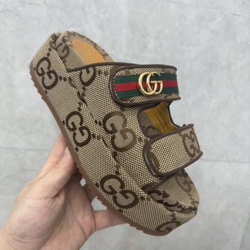 Replica Gucci Slippers For Women #1211376 $88.00 USD for Wholesale