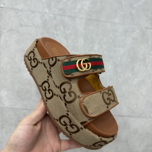 Replica Gucci Slippers For Women #1211383 $88.00 USD for Wholesale