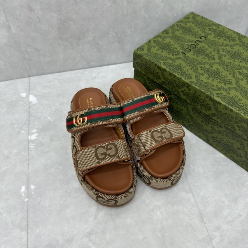 Replica Gucci Slippers For Women #1211383 $88.00 USD for Wholesale