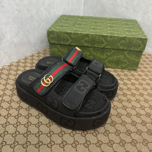 Replica Gucci Slippers For Women #1211384 $88.00 USD for Wholesale