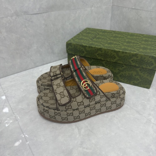 Replica Gucci Slippers For Women #1211386 $88.00 USD for Wholesale