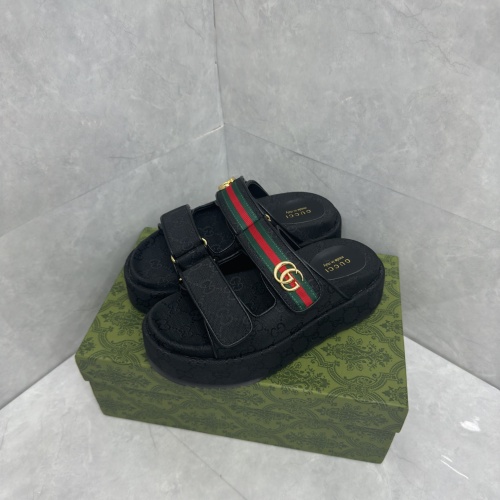 Replica Gucci Slippers For Women #1211387 $88.00 USD for Wholesale