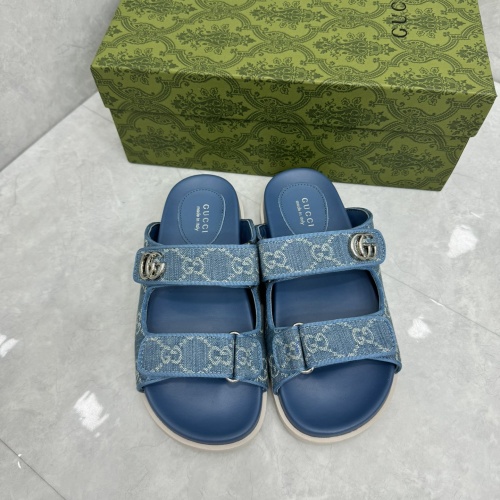 Wholesale Gucci Slippers For Men #1211389 $88.00 USD, Wholesale Quality Replica Gucci Slippers