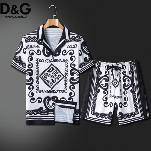 Wholesale Dolce &amp; Gabbana D&amp;G Tracksuits Short Sleeved For Men #1211441 $72.00 USD, Wholesale Quality Replica Dolce &amp; Gabbana D&amp;G Tracksuits