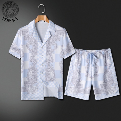 Wholesale Versace Tracksuits Short Sleeved For Men #1211449 $72.00 USD, Wholesale Quality Replica Versace Tracksuits