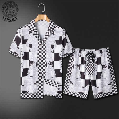 Wholesale Versace Tracksuits Short Sleeved For Men #1211452 $72.00 USD, Wholesale Quality Replica Versace Tracksuits