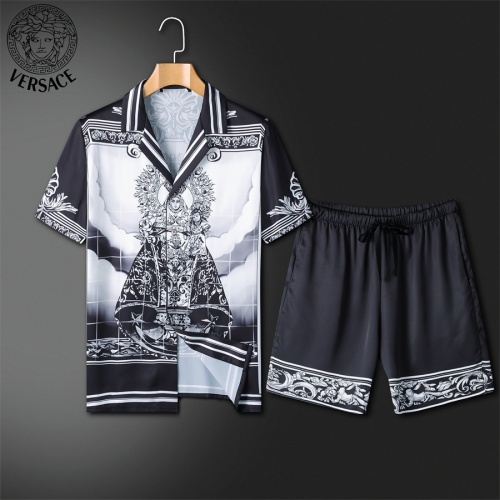 Wholesale Versace Tracksuits Short Sleeved For Men #1211454 $72.00 USD, Wholesale Quality Replica Versace Tracksuits