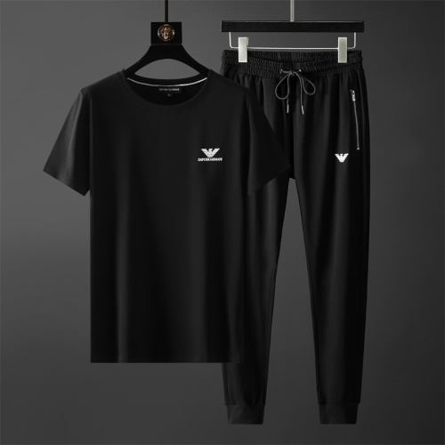 Wholesale Armani Tracksuits Short Sleeved For Men #1211522 $68.00 USD, Wholesale Quality Replica Armani Tracksuits