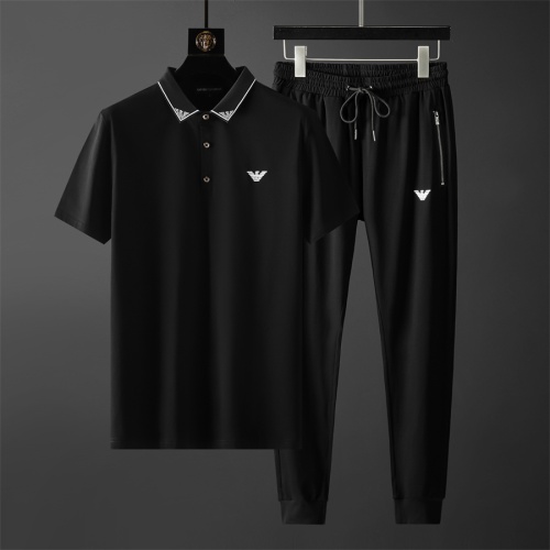 Wholesale Armani Tracksuits Short Sleeved For Men #1211539 $72.00 USD, Wholesale Quality Replica Armani Tracksuits