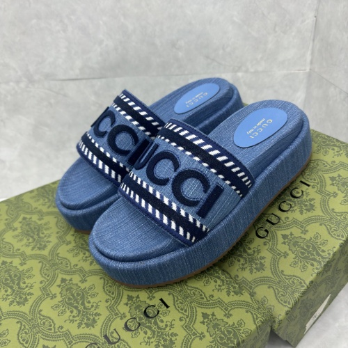 Wholesale Gucci Slippers For Women #1211558 $88.00 USD, Wholesale Quality Replica Gucci Slippers