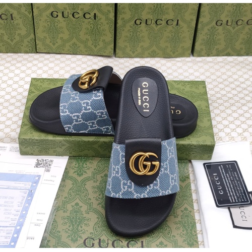 Replica Gucci Slippers For Men #1211573 $52.00 USD for Wholesale