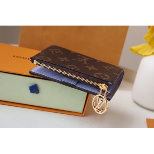 Replica Louis Vuitton AAA Quality Card Case In Purple #1211685 $72.00 USD for Wholesale