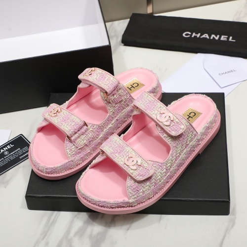 Wholesale Chanel Slippers For Women #1211701 $92.00 USD, Wholesale Quality Replica Chanel Slippers