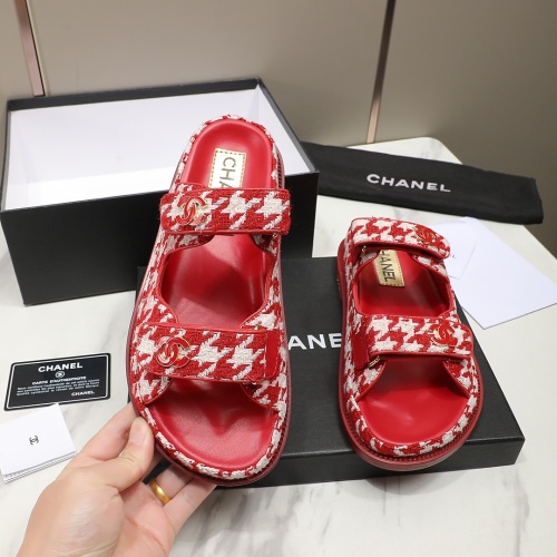 Replica Chanel Slippers For Women #1211703 $92.00 USD for Wholesale