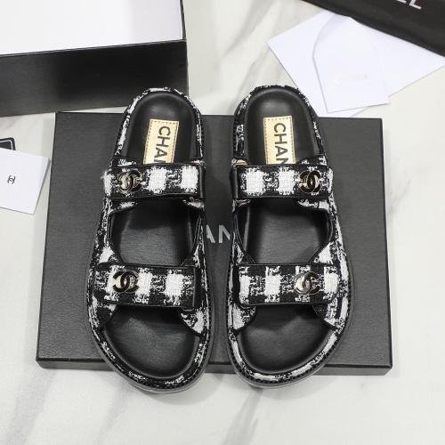 Replica Chanel Slippers For Women #1211704 $92.00 USD for Wholesale