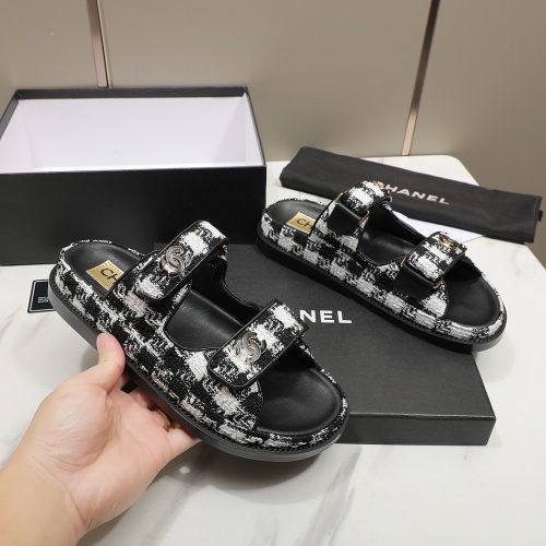 Replica Chanel Slippers For Women #1211704 $92.00 USD for Wholesale