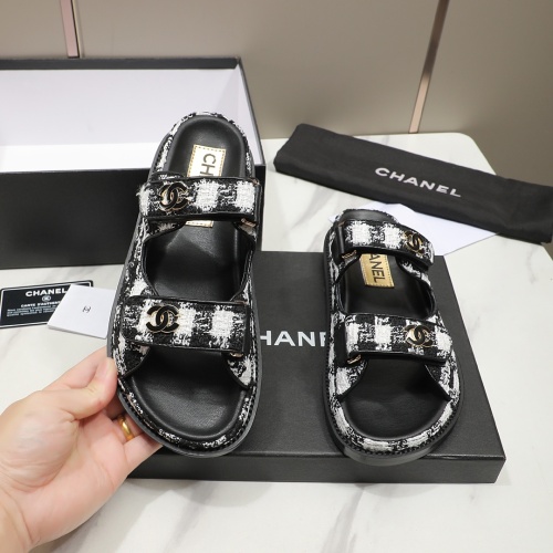 Replica Chanel Slippers For Women #1211704 $92.00 USD for Wholesale