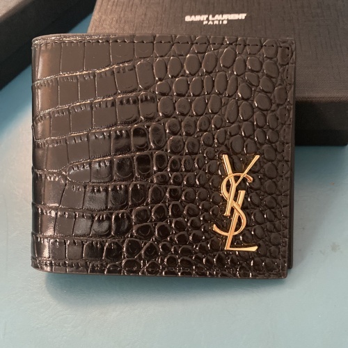 Wholesale Yves Saint Laurent YSL Man Wallets #1211773 $40.00 USD, Wholesale Quality Replica Yves Saint Laurent YSL AAA Man Wallets