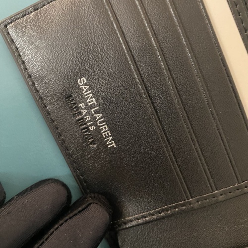 Replica Yves Saint Laurent YSL Man Wallets #1211777 $40.00 USD for Wholesale