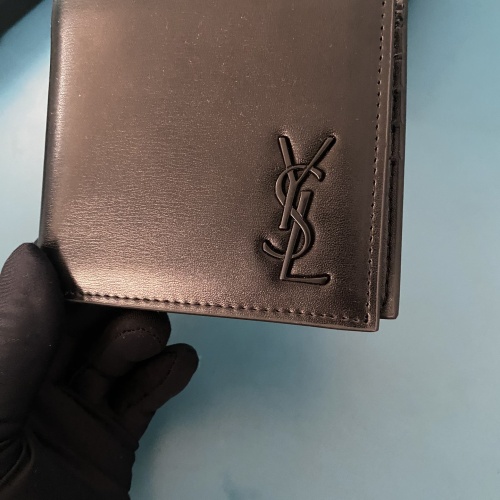 Wholesale Yves Saint Laurent YSL Man Wallets #1211780 $40.00 USD, Wholesale Quality Replica Yves Saint Laurent YSL AAA Man Wallets