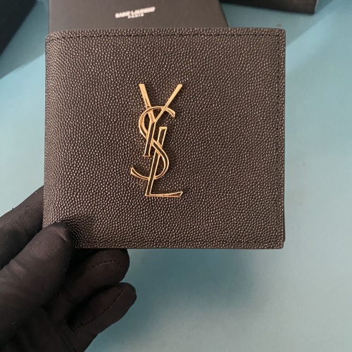 Wholesale Yves Saint Laurent YSL Man Wallets #1211781 $40.00 USD, Wholesale Quality Replica Yves Saint Laurent YSL AAA Man Wallets