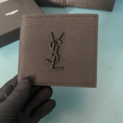 Wholesale Yves Saint Laurent YSL Man Wallets #1211782 $40.00 USD, Wholesale Quality Replica Yves Saint Laurent YSL AAA Man Wallets