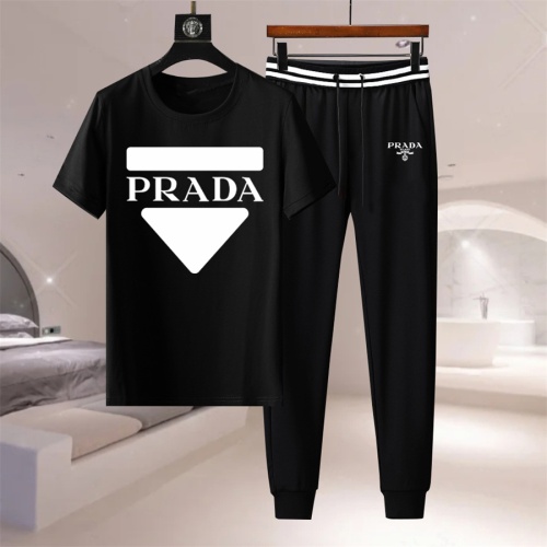 Wholesale Prada Tracksuits Short Sleeved For Men #1211880 $76.00 USD, Wholesale Quality Replica Prada Tracksuits