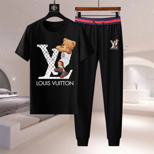 Wholesale Louis Vuitton LV Tracksuits Short Sleeved For Men #1211883 $76.00 USD, Wholesale Quality Replica Louis Vuitton LV Tracksuits