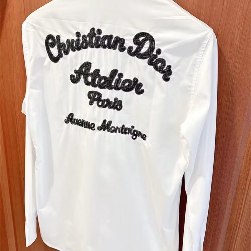 Replica Christian Dior Shirts Long Sleeved For Men #1211985 $48.00 USD for Wholesale