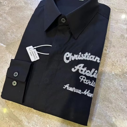 Replica Christian Dior Shirts Long Sleeved For Men #1211986 $48.00 USD for Wholesale