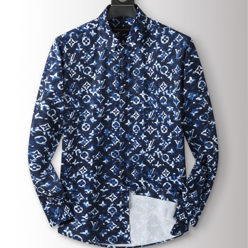 Wholesale Louis Vuitton LV Shirts Long Sleeved For Men #1211990 $38.00 USD, Wholesale Quality Replica Louis Vuitton LV Shirts