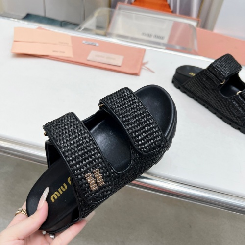 Replica MIU MIU Slippers For Women #1212014 $92.00 USD for Wholesale