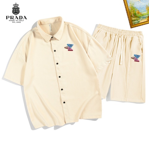 Wholesale Prada Tracksuits Short Sleeved For Men #1212050 $48.00 USD, Wholesale Quality Replica Prada Tracksuits