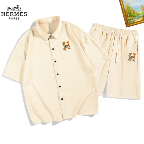 Wholesale Hermes Tracksuits Short Sleeved For Men #1212056 $48.00 USD, Wholesale Quality Replica Hermes Tracksuits