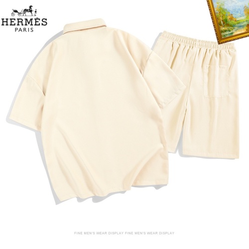 Replica Hermes Tracksuits Short Sleeved For Men #1212056 $48.00 USD for Wholesale