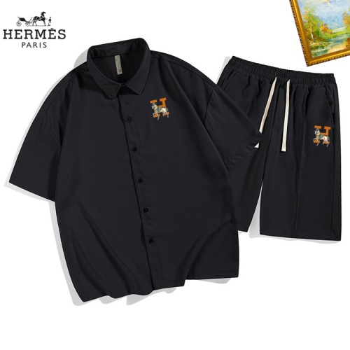 Wholesale Hermes Tracksuits Short Sleeved For Men #1212058 $48.00 USD, Wholesale Quality Replica Hermes Tracksuits