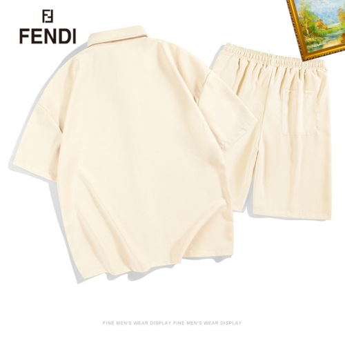 Replica Fendi Tracksuits Short Sleeved For Men #1212068 $48.00 USD for Wholesale