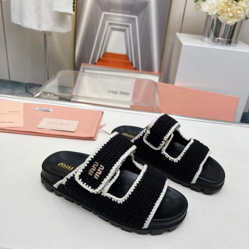 Wholesale MIU MIU Slippers For Women #1212094 $98.00 USD, Wholesale Quality Replica MIU MIU Slippers