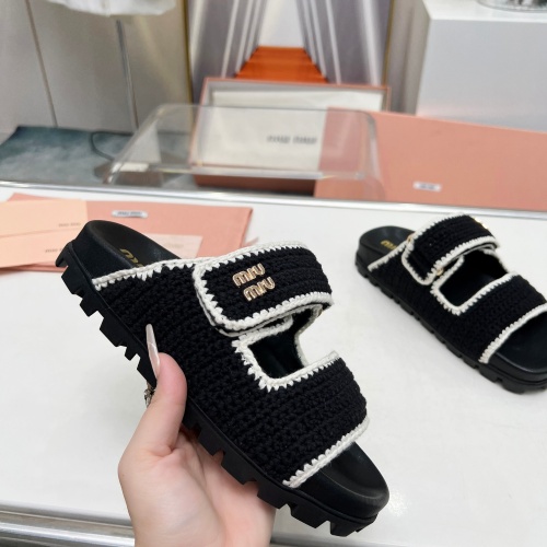 Replica MIU MIU Slippers For Women #1212094 $98.00 USD for Wholesale