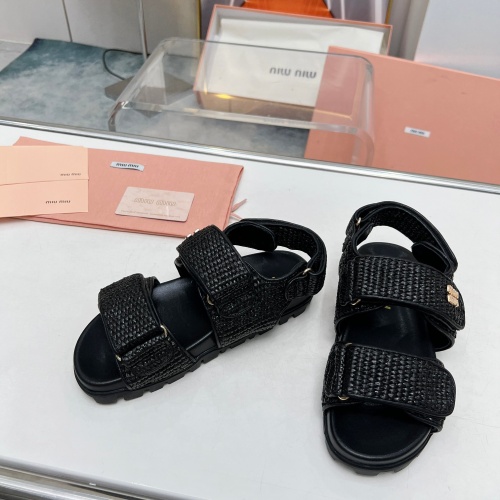 Replica MIU MIU Sandal For Women #1212095 $96.00 USD for Wholesale