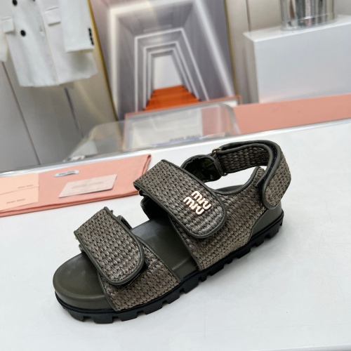 Replica MIU MIU Sandal For Women #1212096 $96.00 USD for Wholesale